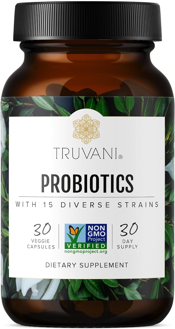 Probiotic with 15 Diverse Strains- Truvani- 30 capsule