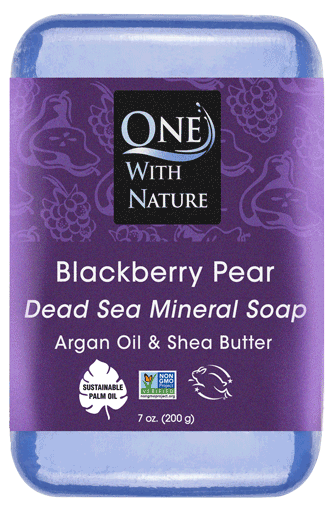 Soap Bar Blackberry Pear- One With Nature- 7oz