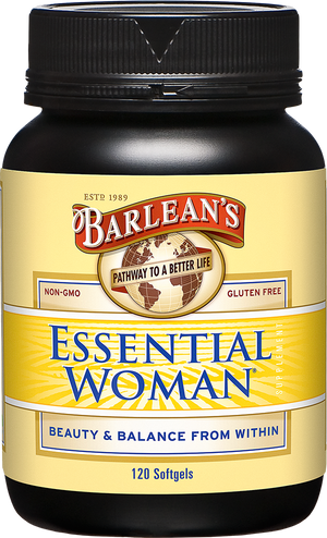 A bottle of Barleans Essential Woman®