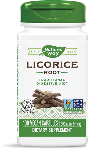 A bottle of Nature's Way Licorice Root