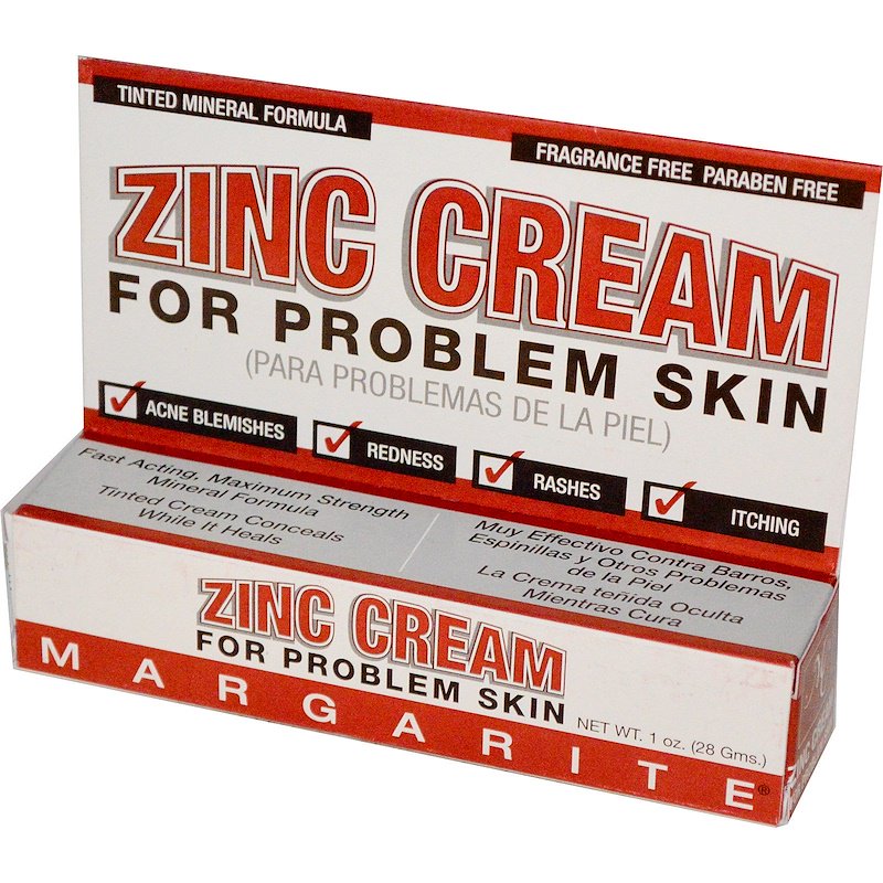 A package of Margarite Cosmetics Zinc Cream - For Problem Skin 1 oz (28 g)