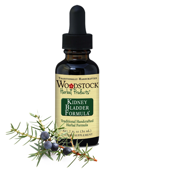A bottle of Woodstock Herbal Products Kidney Bladder Formula