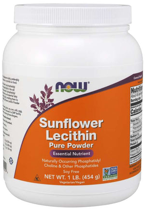 Sunflower Lecithin Pure Powder 1 lb - Now Foods