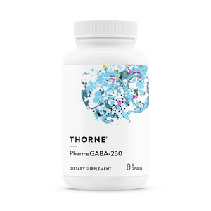 A bottle of Thorne PharmaGABA-250