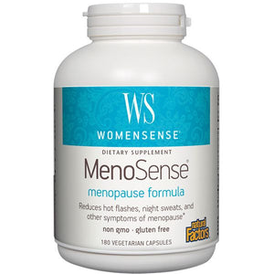 A bottle of Natural Factors WomenSense® MenoSense®