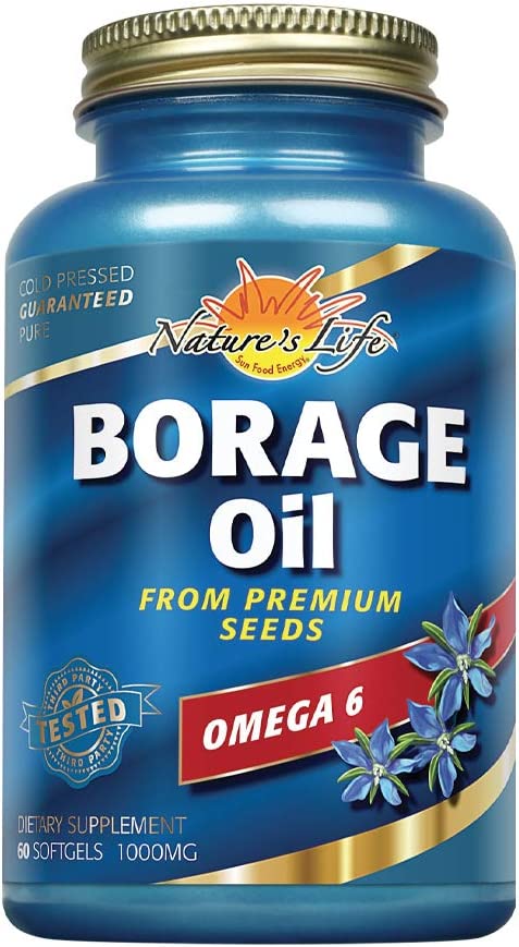 Borage Oil - Nature's Life - 60 softgels