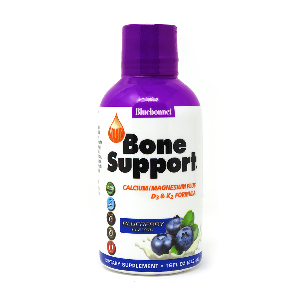 A bottle of Bluebonnet Bone Support - Blueberry Flavor