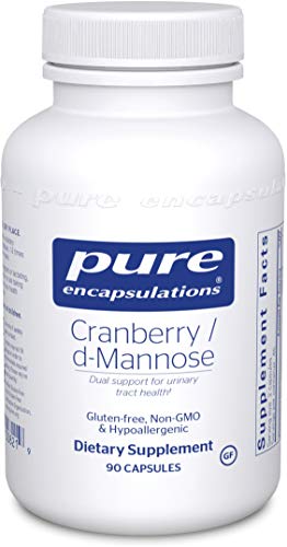 A wide bottle of Pure Cranberry/D-Mannose