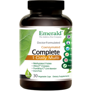 A bottle of Emerald Complete 1-Daily Multi