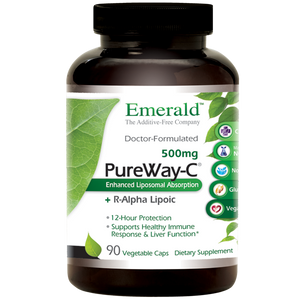 A bottle of Emerald PureWay-C 500mg