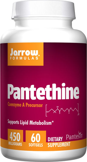 A bottle of Jarrow Pantethine 450 mg