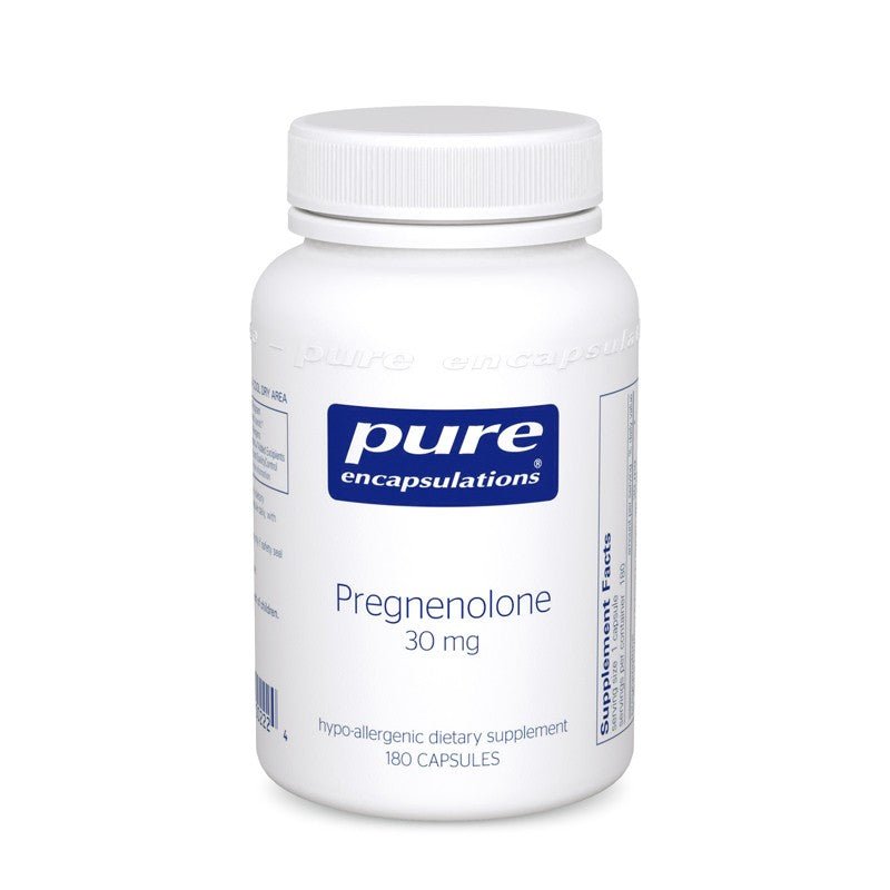 A bottle of Pure Pregnenolone 30 mg