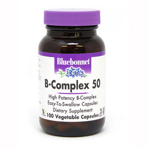 A jar of Bluebonnet B-Complex 50
