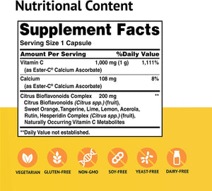 Ester-C® 1000 mg with Citrus Bioflavonoids - American Health
