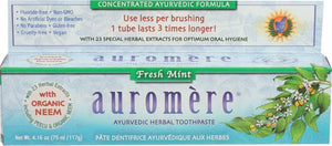A package of Auromere Fresh Mint Ayurvedic Toothpaste