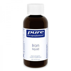 A bottle of Pure Iron liquid