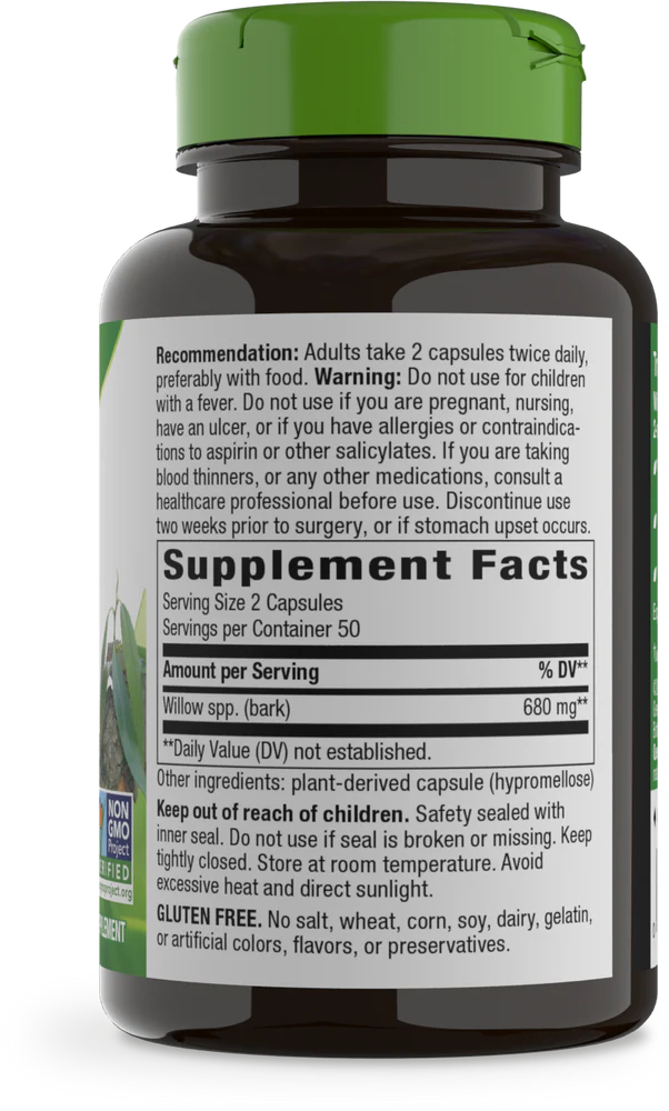 Willow Bark - Nature's Way - 100 capsules