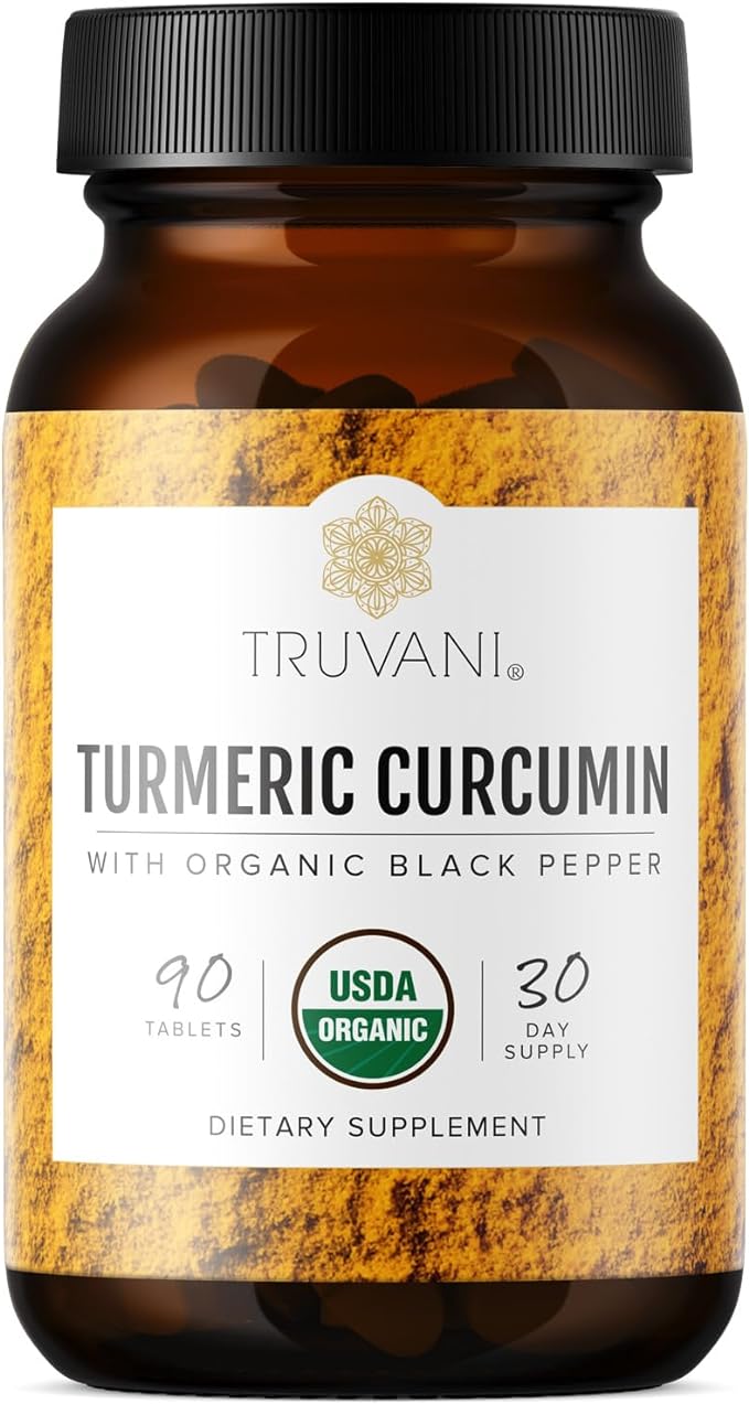 Organic Turmeric Curcumin- Truvani- 90 tablet