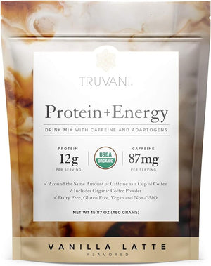 Vanilla Latte Protein + Energy- Truvani