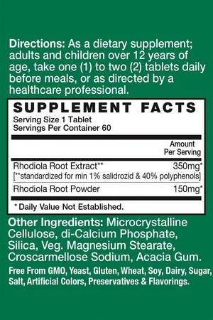 Rhodiola - HealthAid - 60 tablets