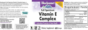 Vitamin E Complex- Bluebonnet- 60 Licaps