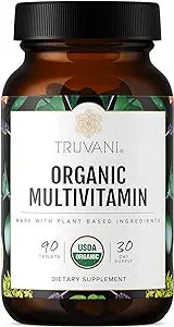 Organic Plant Based Multivitamin- Truvani- 90 tablet
