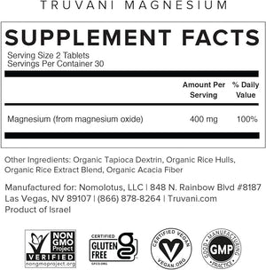 Magnesium from the Dead Sea- Truvani- 60 tablet