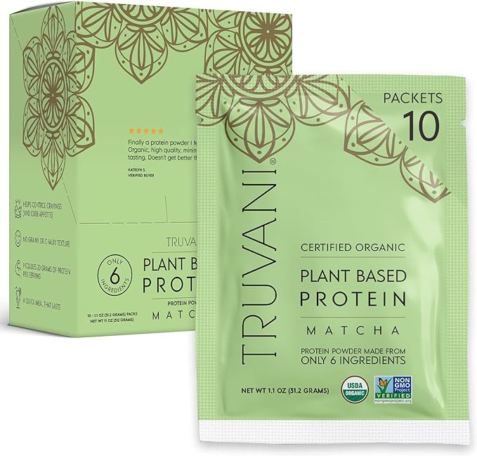 Matcha Plant Protein Powder- Truvani