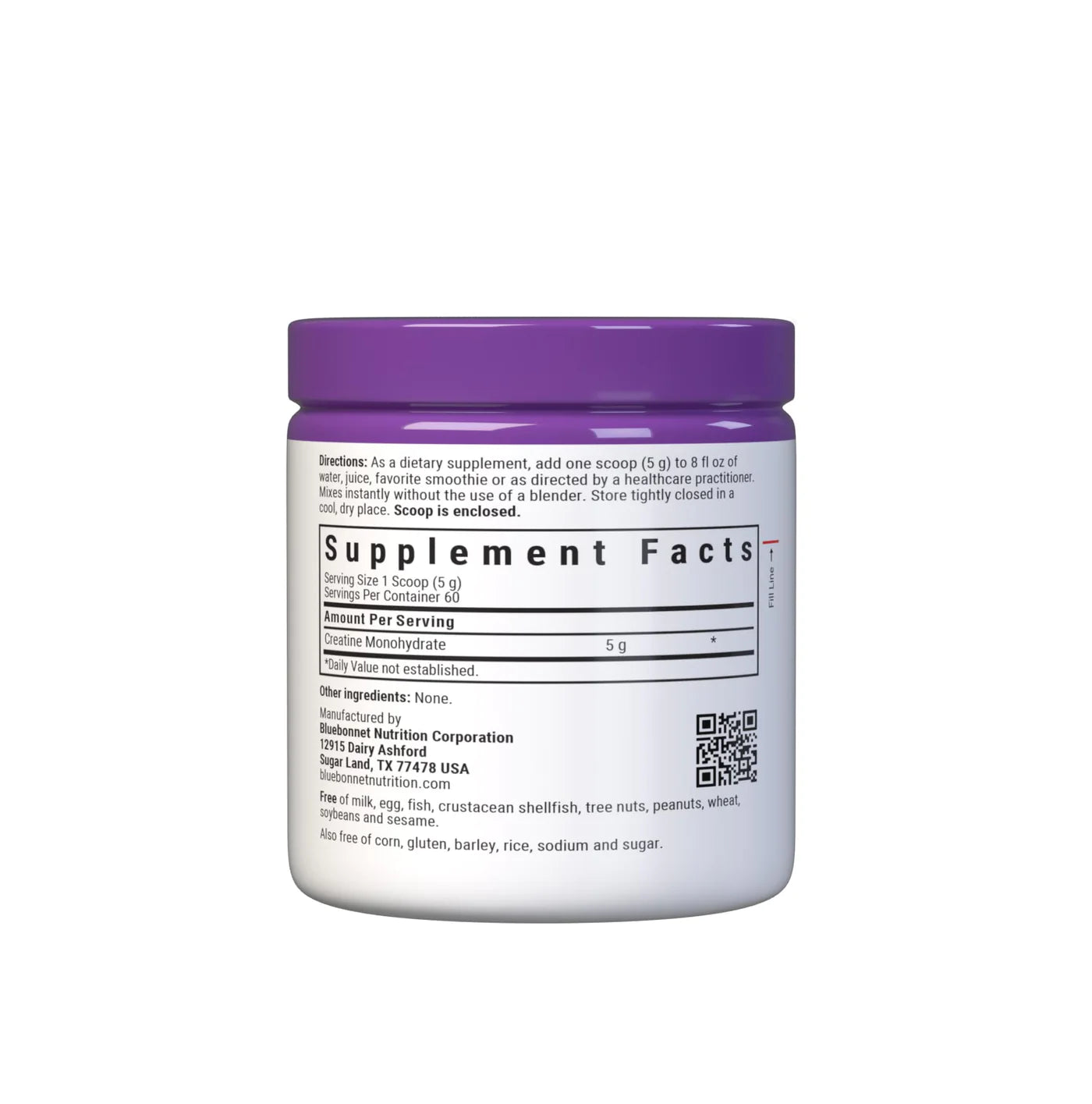 Micronized Creatine Powder - Bluebonnet - 10.58 oz 