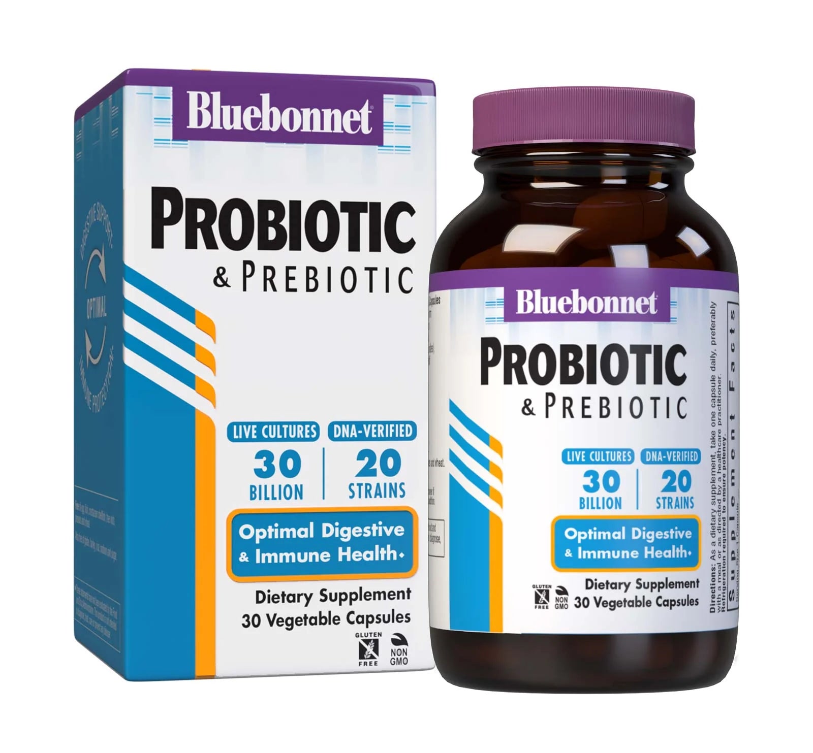 Probiotic & Prebiotic 30 Billion - Bluebonnet - 30 capsules