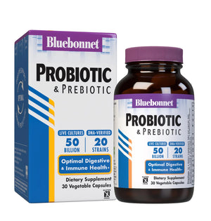 Probiotic & Prebiotic 50 Billion - Bluebonnet - 30 capsules