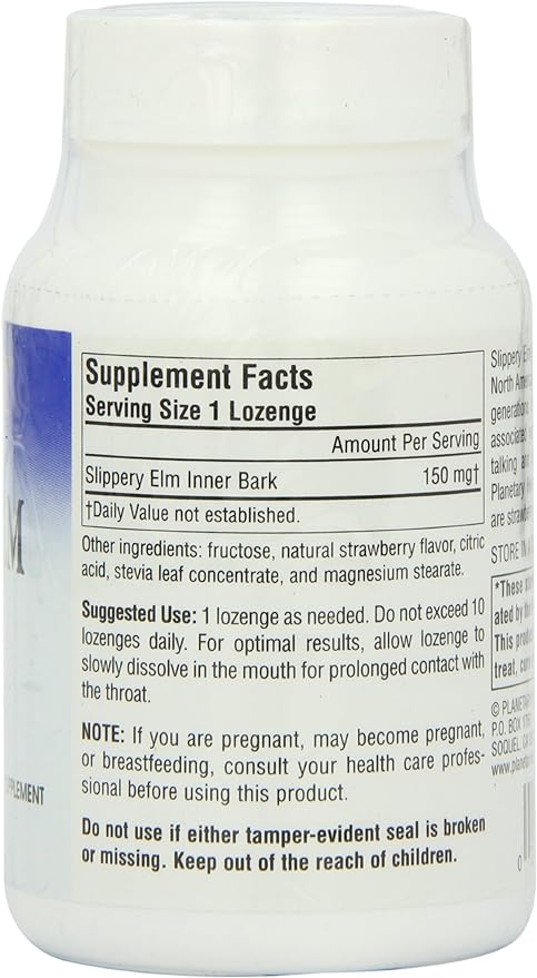 Slippery Elm Lozenges- Planetary Herbals- 100 loz