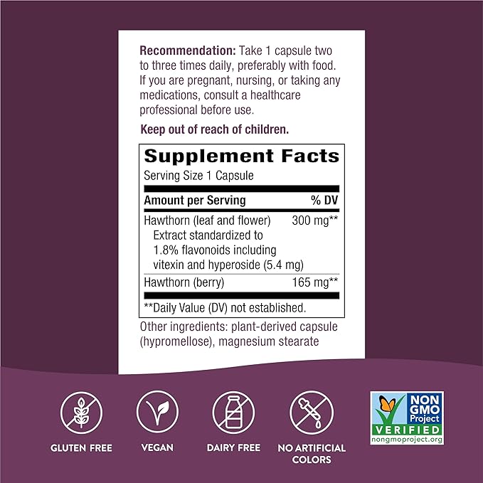 Hawthorne, Standardized- Nature's Way- 90 Vcap