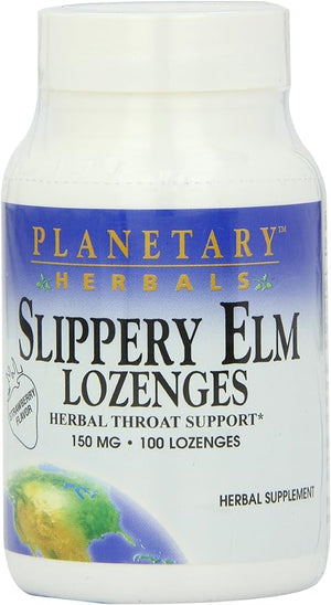 Slippery Elm Lozenges- Planetary Herbals- 100 loz