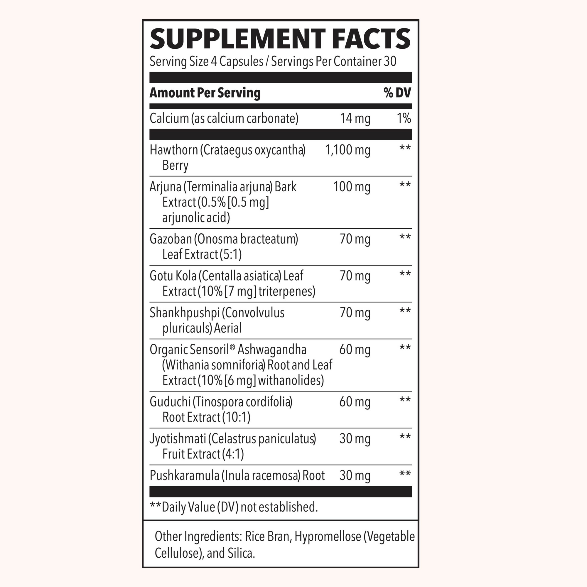 B/P Stabili-T - Life Seasons - supplement facts