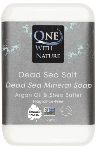 Soap Bar Dead Sea Salt- One With Nature- 7oz