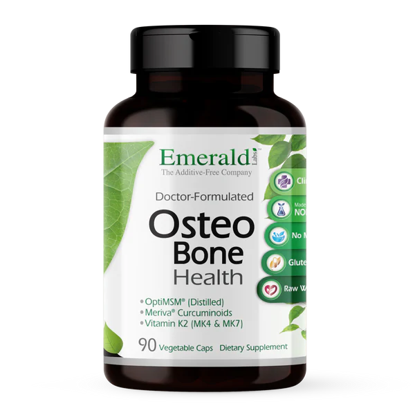 A bottle of Emerald Osteo Bone Health