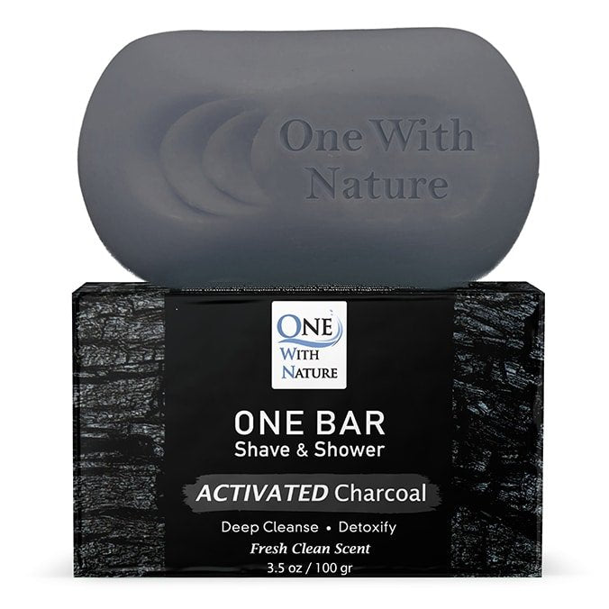 One Bar Shave & Shower Detox Activated Charcoal- One With Nature- 3.5oz