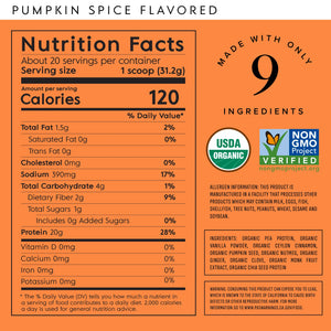 Pumpkin Spice Plant Protein Powder