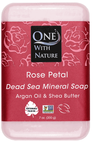 Soap Bar Rose Petal- One With Nature- 7oz