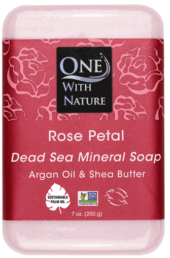 Soap Bar Rose Petal- One With Nature- 7oz