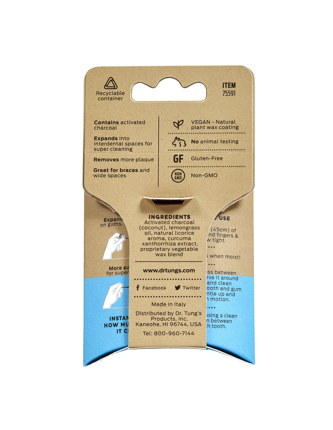 drTung's Activated Charcoal Floss