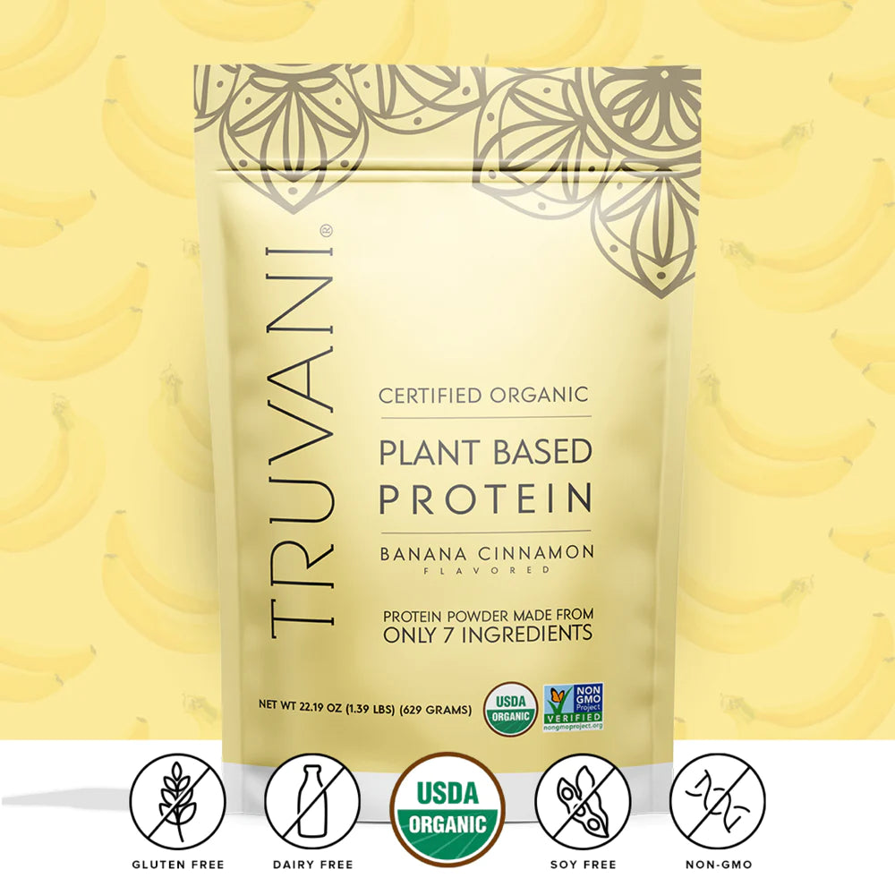 Organic Plant Based Banana Cinnamon Protein Powder