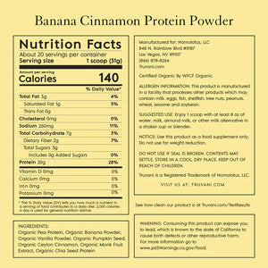 Organic Plant Based Banana Cinnamon Protein Powder