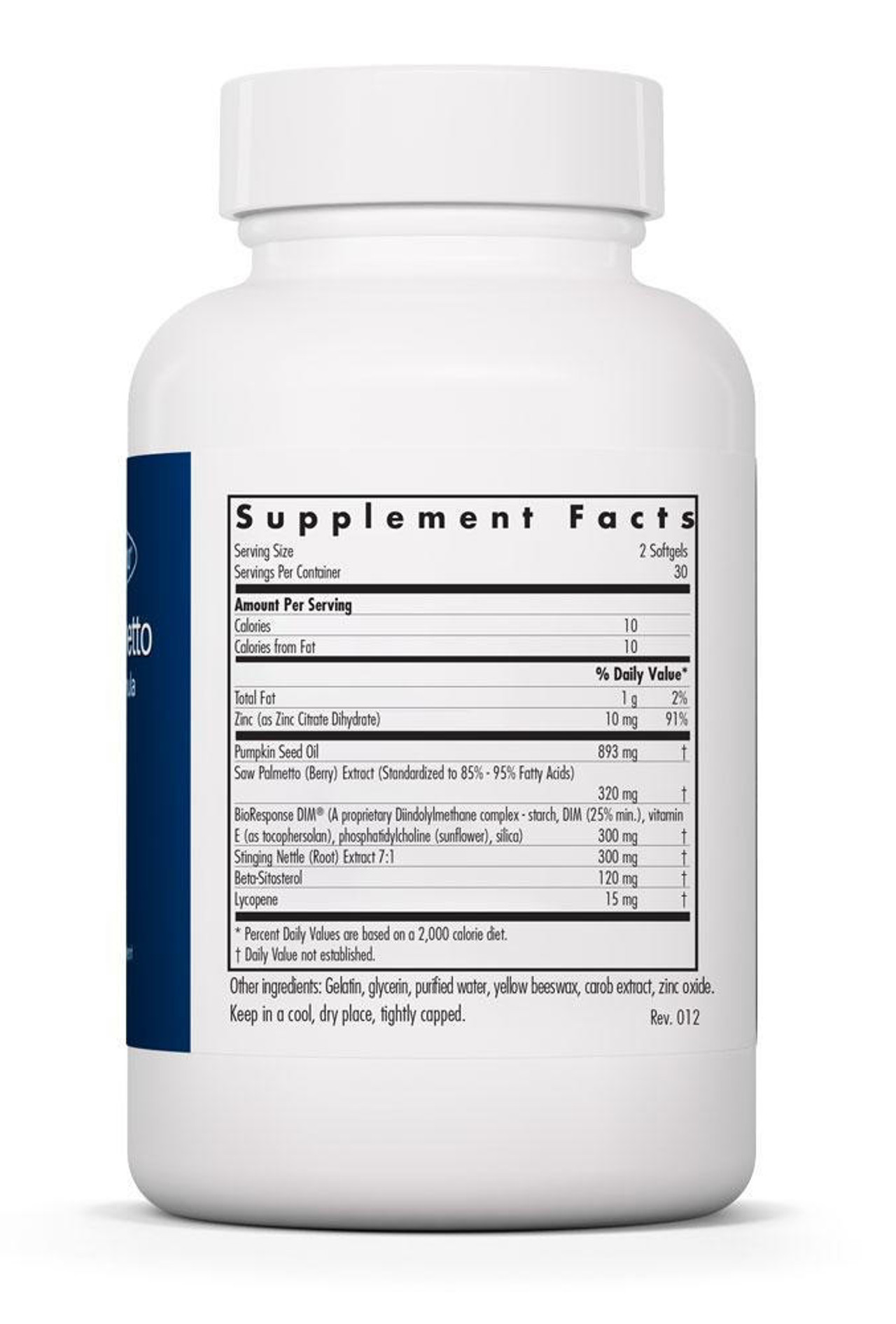 DIM Palmetto Prostate Formula - Allergy Research Group - 60 softgels