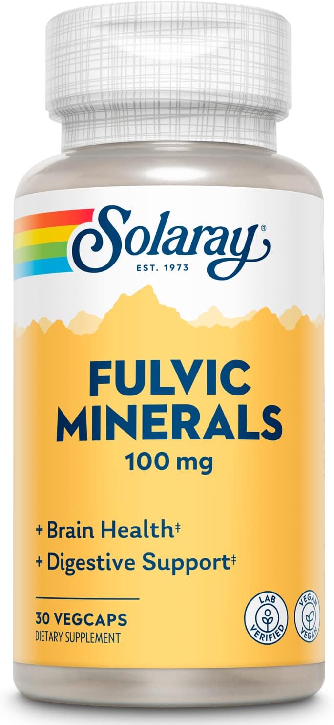 Fulvic Minerals - Solaray - 30 capsules