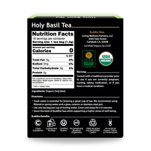 Organic Holy Basil Tea - Buddha teas - 18 tea bags