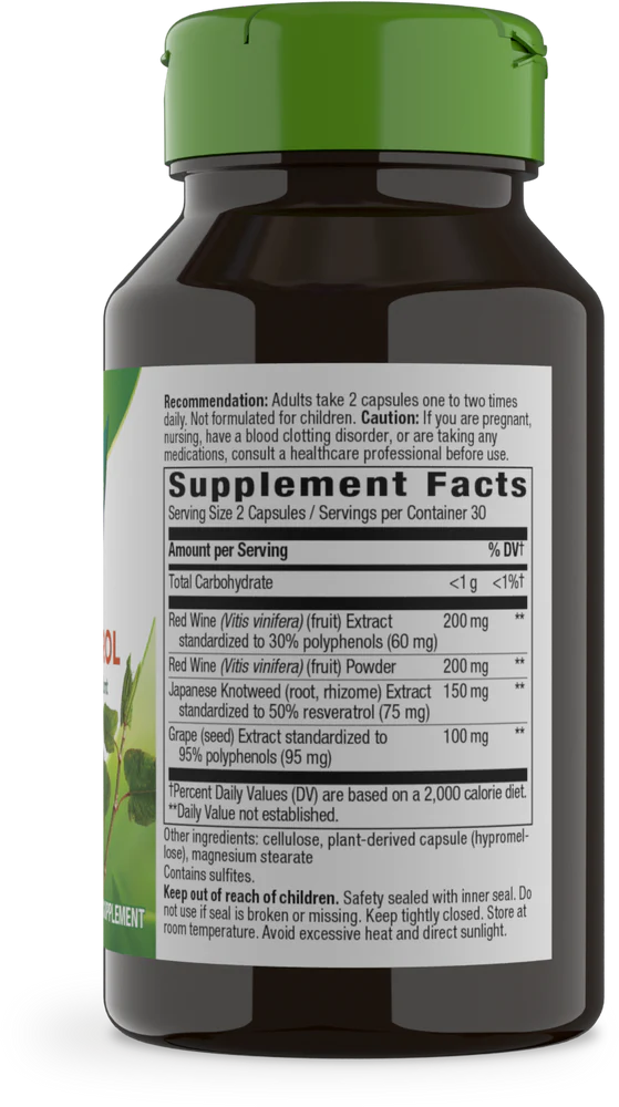 Resveratrol - Nature's Way - 60 capsules