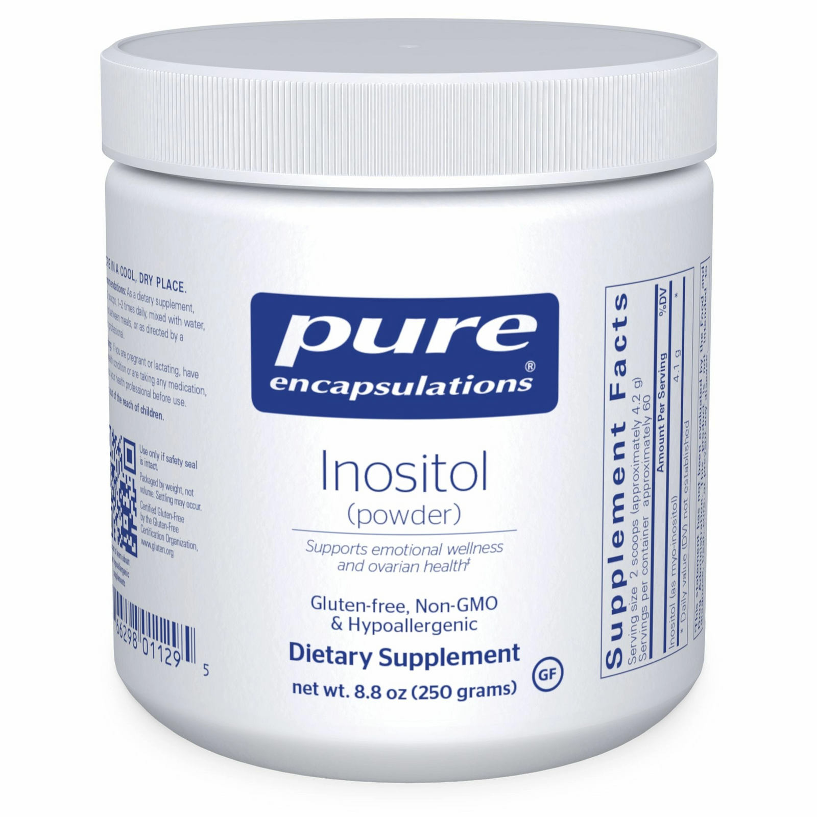 Inositol (powder) - Pure Encapsulations - 8.8 oz (250 g)