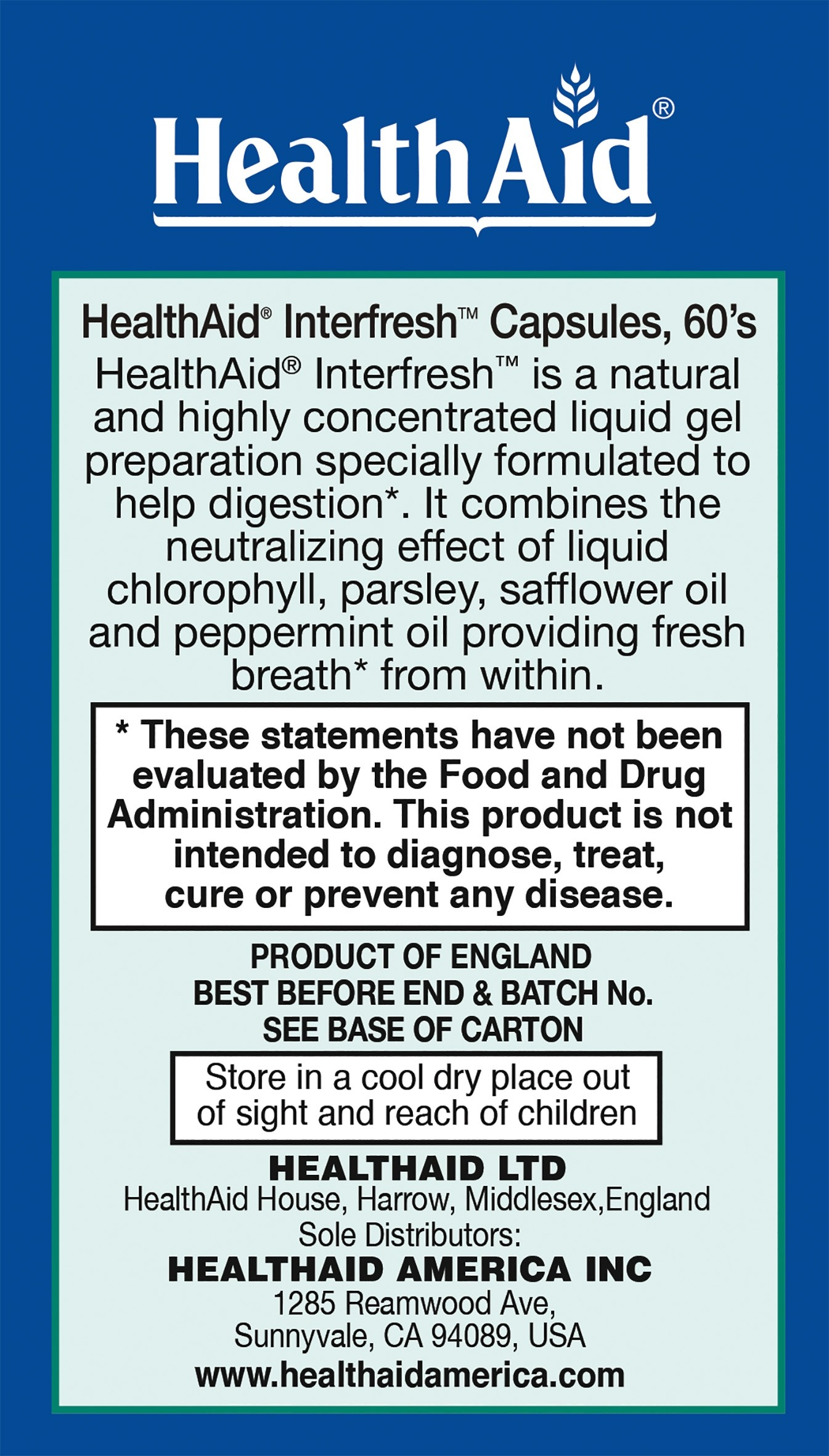 Interfresh - HealthAid - 60 capsules